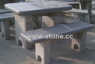 Granite Marble Stone Table and Bench