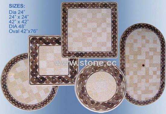 Light Marble, Marble Mosaic / Ceramic Mosaic