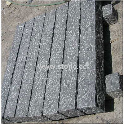 blue limestone chiseled kerb
