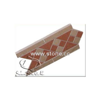 Honed Filled travertine Border 2