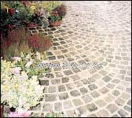 Old sandstone paving