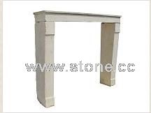 Old stone fireplace surround