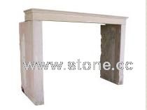 Old stone fireplace surround
