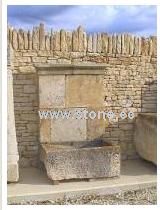 Old stone fountain