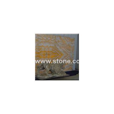 Book matched Veiny Orange Slab