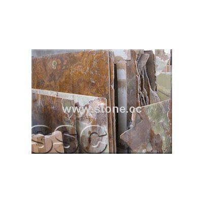 Brown Slab of Green Onyx