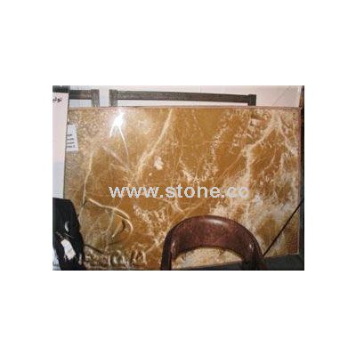 Transparent orange Onyx slab