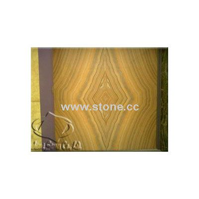 Vein Cut Honey Onyx slabs(Bookmatched)