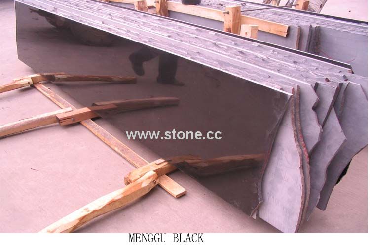 Polished slab Menggu Black