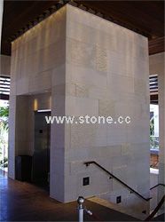 Stone Panels Installed on Elevator Cabs