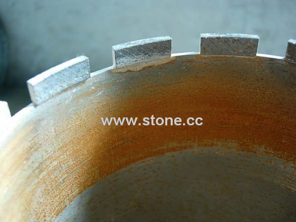 Thin Core Drill with Diamond Segments