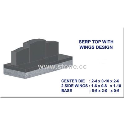 Canada  Serp Top with Side Head Stones