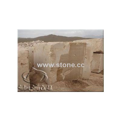 Beige Travertine Block of Yazd