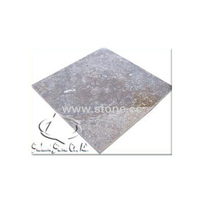 Cross cut Dark Brown travertine-Filled & Polished