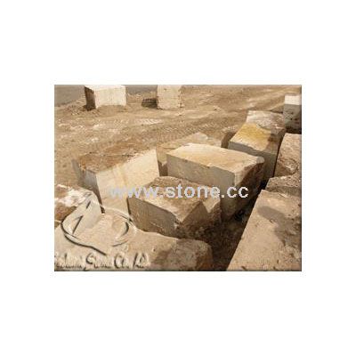 Lemon Travertine Block of Azarshahr