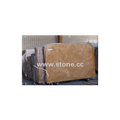 Lemon Travertine slab_CrossCut