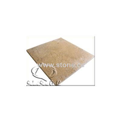 Lemon travertine brushed