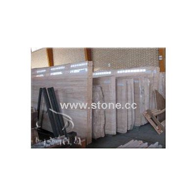 Light Light Cream Travertine Slab-Vein Cut