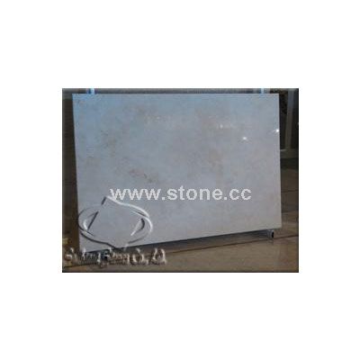 Light light cream travertine Slab-Cross cut
