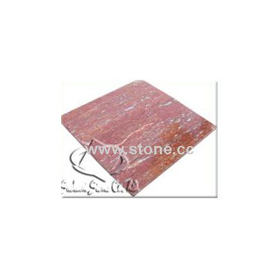 Medium Red Travertine Filled&Polished