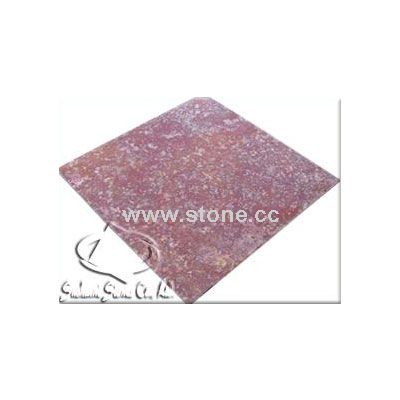 Red Travertine Cross cut and Filled & Polished