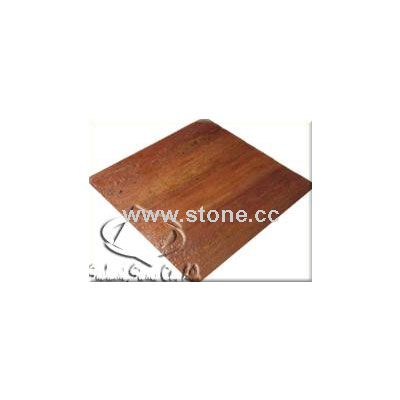 Red travertine-Brushed