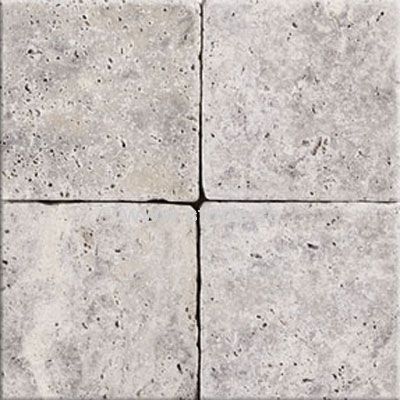 SILVER TRAVERTINE TUMBLED