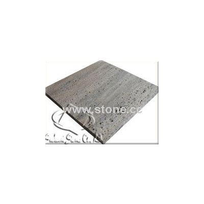 grey travertine(silver)-veincut