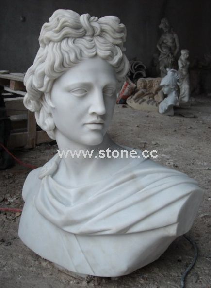 White Marble Bust (LY010)