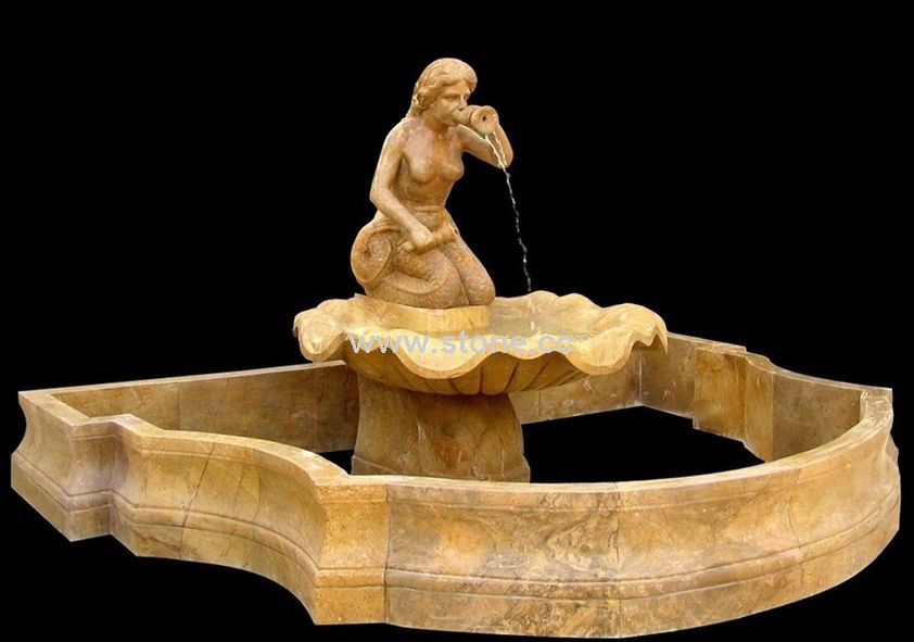 Yellow Marble Self Circled Fountain (XF139) Yellow Marble Self Circled Fountain (XF139)