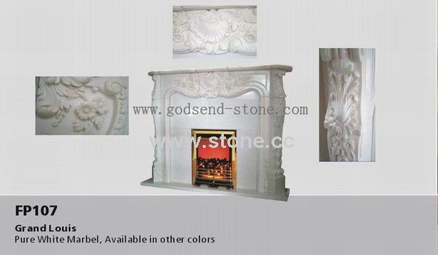 Stone Carving -Fireplace (FP107)