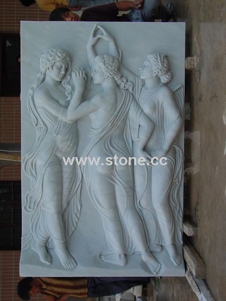 Three Graces Marble Relief MRL-002 Three Graces Marble Relief MRL-002