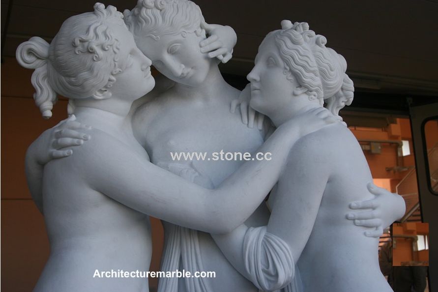 White Marble Sculpture, Stone Statue Antique White Marble Sculpture, Stone Statue Antique