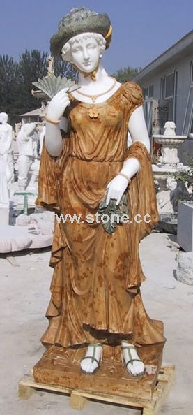 Inlaid Color Four Season Marble Statue MST-005