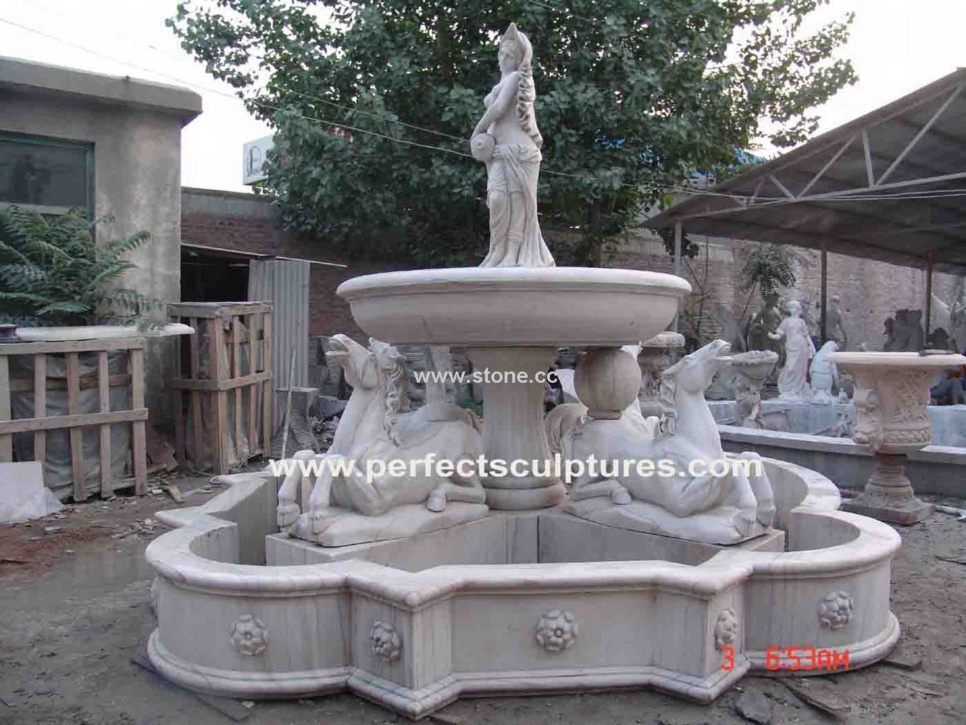 Antique Marble Pool Fountain (SY-F102)
