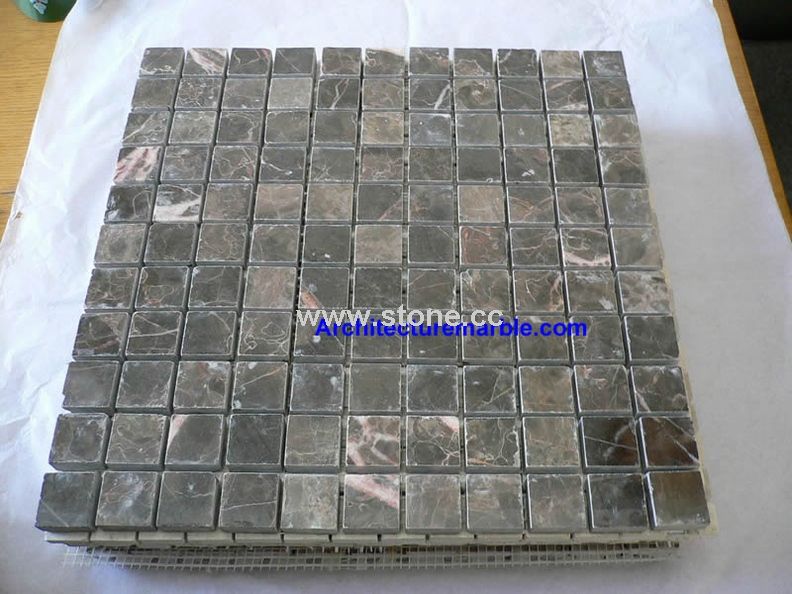 Cafe Brown Marble Mosaic-MSK-002 Cafe Brown Marble Mosaic-MSK-002
