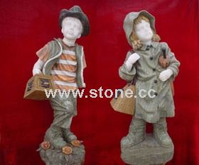 Garden Stone Sculpture, Marble Children, Kid Figures (SY-C009) Garden Stone Sculpture, Marble Children, Kid Figures (SY-C009)