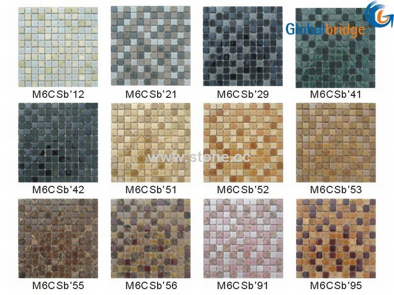 Crystal vs Stone Glass Mosaic (Clear Crystal Mixture-1) Crystal vs Stone Glass Mosaic (Clear Crystal Mixture-1)