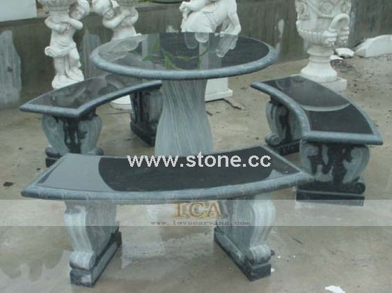 Marble Carving - Table and Chair (YSU0021)