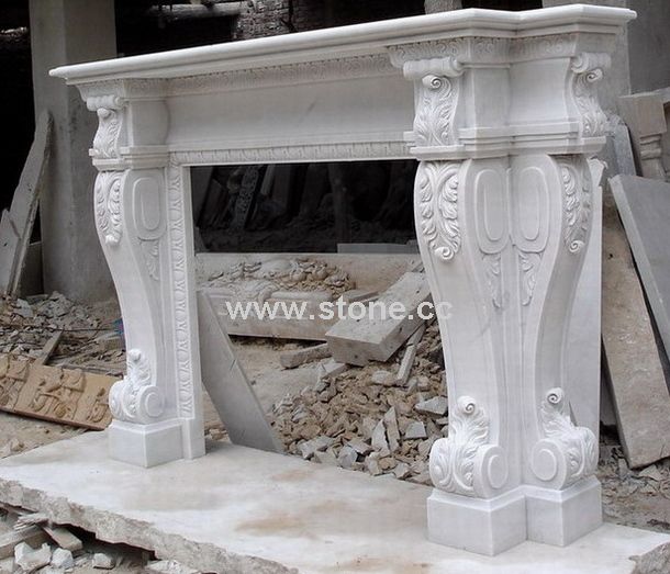 White Marble Fireplace (LY016) White Marble Fireplace (LY016)