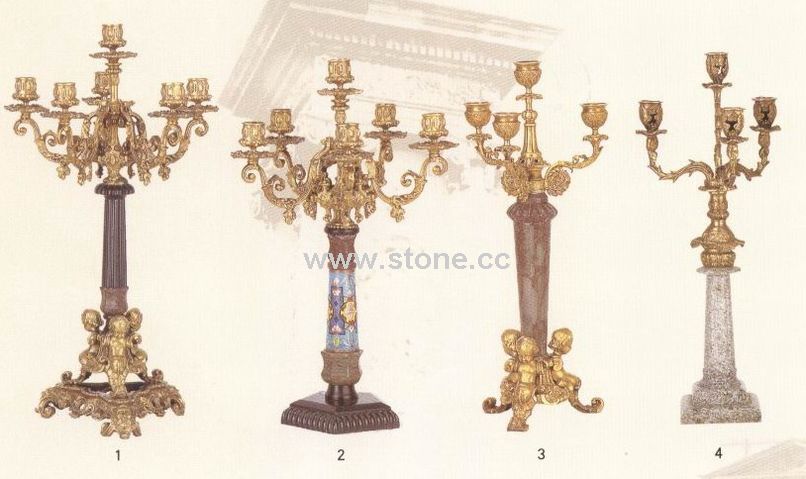 Gold/Copper/Cloisonne/Marble Mixed Candleholder (CDL23) Gold/Copper/Cloisonne/Marble Mixed Candleholder (CDL23)