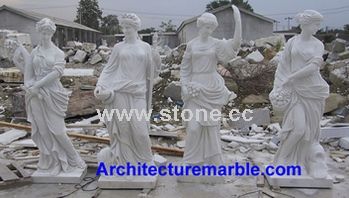 White Marble Four Season Sculpture MST-003
