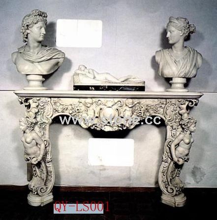 Carving Fireplace (QY-LS001) Carving Fireplace (QY-LS001)