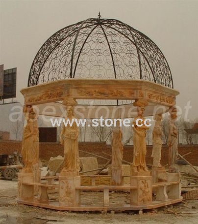 Sunset Red Gazebo Sunset Red Gazebo