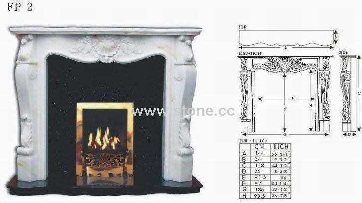 Imitation Stone Fireplace (FP2) Imitation Stone Fireplace (FP2)