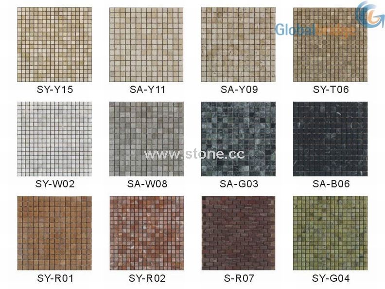 Marble Mosaic Tile (Rubbing Surface Sheet)