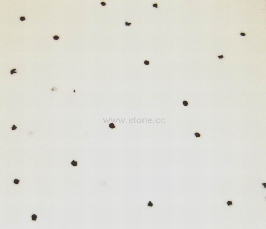 Grey Spot White Crystallized Glass Panel