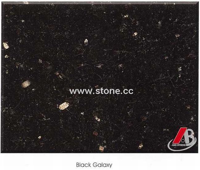 Granite Tiles and Slabs (Black Galaxy) Granite Tiles and Slabs (Black Galaxy)