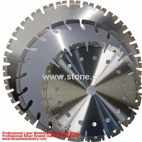 Professional Laser Welded & Silver Brazed Diamond Saw Blades Professional Laser Welded & Silver Brazed Diamond Saw Blades
