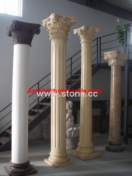 Marble / Granite Columns, Stone Column and Pillar In Travertine Marble / Granite Columns, Stone Column and Pillar In Travertine